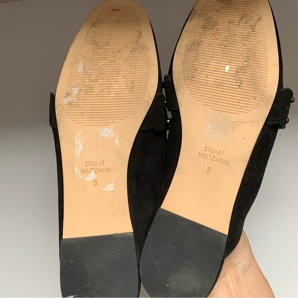 Stuart‎ Weitzman Superstud Suede Black Mule Sz 5 $395 - Picture 5 of 5